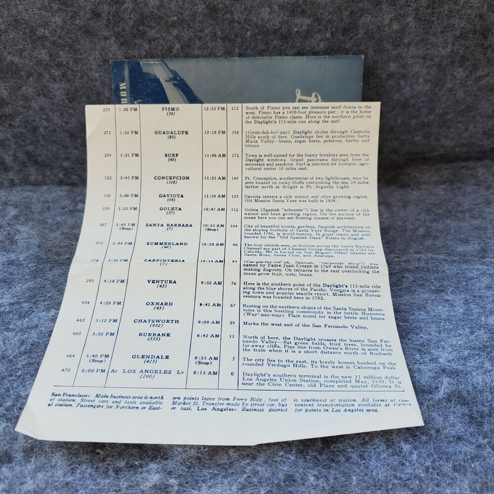 VTG Southern Pacific Railway Brochure Your Daylight Trip California Countryside - Picture 7 of 9